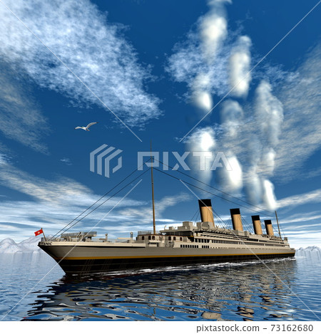Titanic ship - 3D render Titanic ship - 3D render 73162680