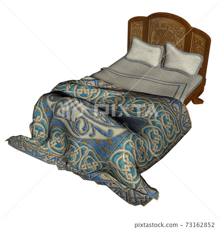 Bed - 3D render - Stock Illustration [73162852] - PIXTA
