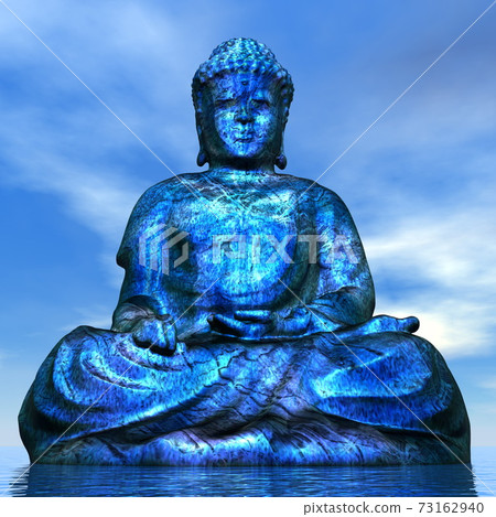 Buddha 3d Render Stock Illustration 73162940 Pixta