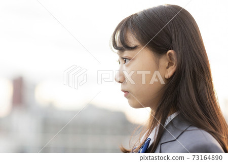 Schoolgirl in uniform Junior high school High school 73164890