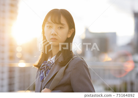 Schoolgirl in uniform Junior high school High school 73164892