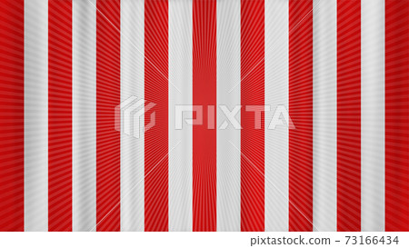 集中線紅色和白色的窗簾在聚光燈下慶祝背景材料 73166434