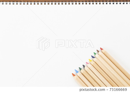 colored pencils and sketchbook 73166669