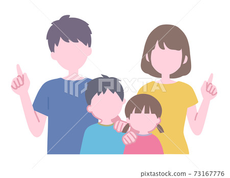 單點姿勢家庭圖 73167776