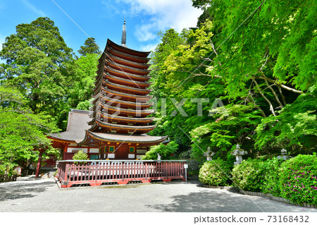 Shirasan shrine of the fresh green Shirasan shrine of the fresh green 73168432