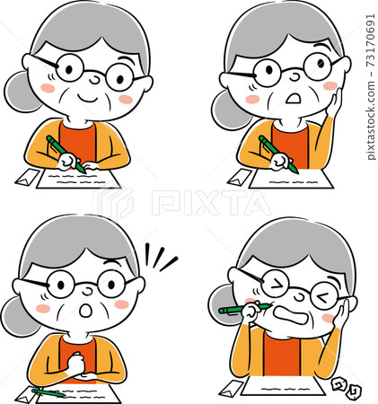 Let's write a will! Grandmother's feelings (with lines) 73170691