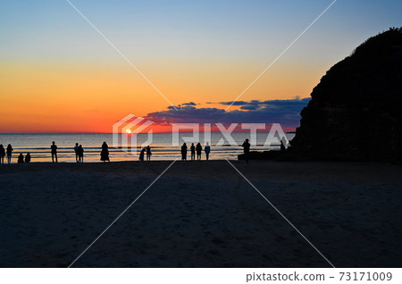 Inasa beach evening view Izumo Inasa beach evening view Izumo 73171009