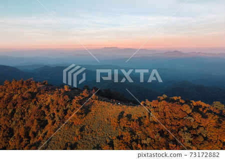 Mountains and forests after sunset Mountains and forests after sunset 73172882