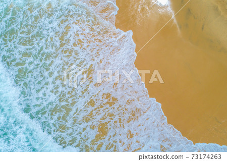 Sea wave on sand beach turquoise water nature lndscape Sea wave on sand beach turquoise water nature lndscape 73174263