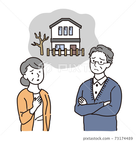 老年夫婦患有空置房問題 73174489