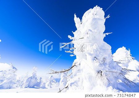 山形縣的冰與藍天山形縣山形市 山形縣的冰與藍天山形縣山形市 73174847