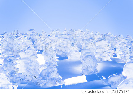 山形縣的冰與藍天山形縣山形市 73175175
