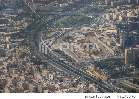 Aerial view of Tehran city, Iran Aerial view of Tehran city, Iran 73176576