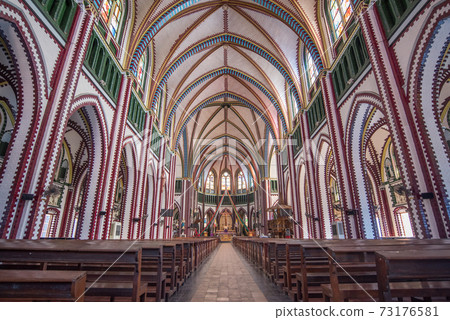 inside of St.Mary's Cathedral in Yangon, Myanmar inside of St.Mary's Cathedral in Yangon, Myanmar 73176581