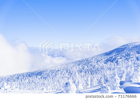 山形縣的冰與藍天山形縣山形市 73176666