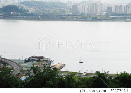 Haneul公園，輕落，世界盃體育場，漢江，城山橋，Kukho 73177414