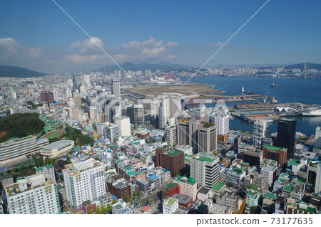 韓國龍都山公園釜山塔景觀 韓國龍都山公園釜山塔景觀 73177635