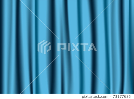 淺藍色的窗簾的插圖 淺藍色的窗簾的插圖 73177685
