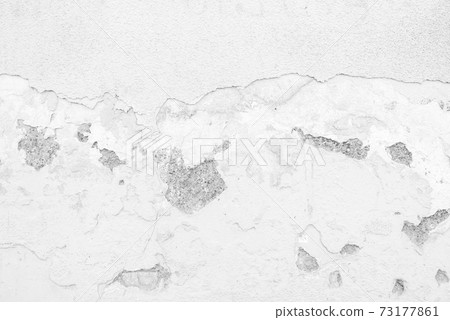 Old white crack concrete wall Old white crack concrete wall 73177861