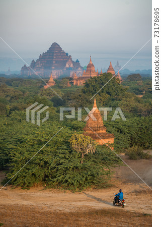 Ancient pagoda in Bagan, Myanmar Ancient pagoda in Bagan, Myanmar 73178695