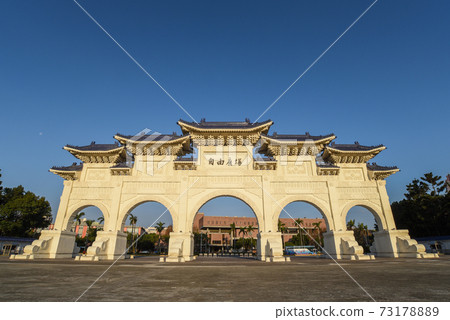 Gate of Chiang Kai-shek Memorial Hall in Taipei, Taiwan Gate of Chiang Kai-shek Memorial Hall in Taipei, Taiwan 73178889