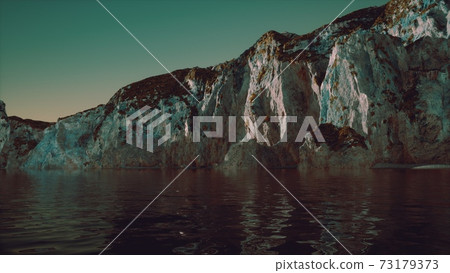 stone cliff at coastline in Portugal 73179373