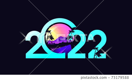 2022 year numbers tropical banner vector 2022 year numbers tropical banner vector 73179588