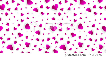 Valentine heart seamless background or pattern 3d 73179763