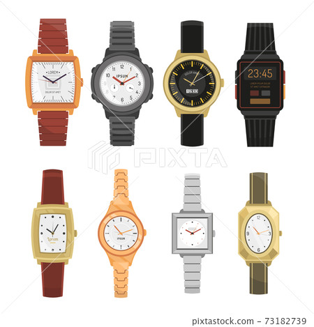 Man And Woman Wrist Watches Set Man And Woman Wrist Watches Set 73182739