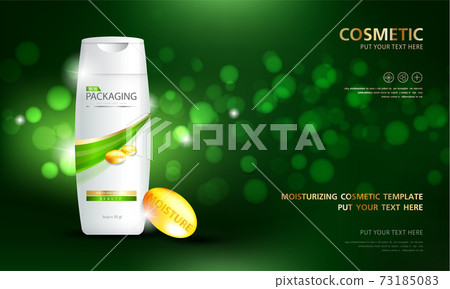 Bottles of shampoo. Cosmetic for design on purple background. Vector illustration. Bottles of shampoo. Cosmetic for design on purple background. Vector illustration. 73185083