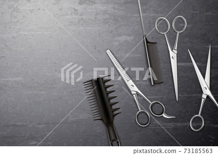 Hairdress Tools Background 73185563