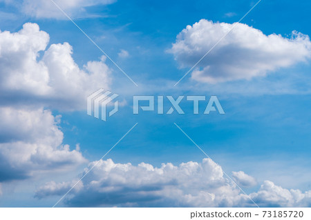 Beautiful blue sky with clouds. Color sky is clear with white clouds on natural background. Beautiful blue sky with clouds. Color sky is clear with white clouds on natural background. 73185720