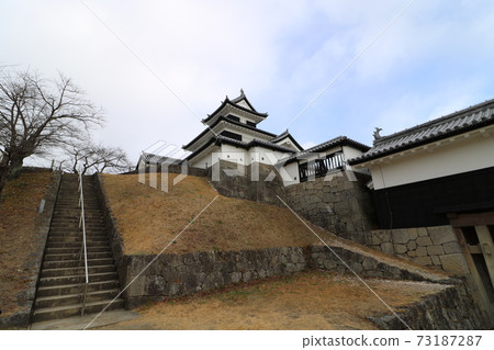 Komine Castle recovered from the earthquake in Shirakawa City, Fukushima Prefecture 73187287