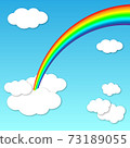 Summer light rainbow background 73189055
