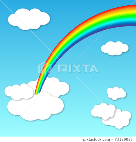 Summer light rainbow background 73189055