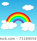 Summer light rainbow background 73189058