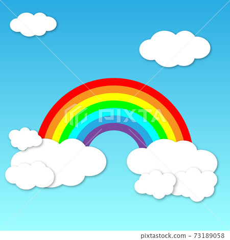 Summer light rainbow background 73189058