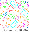 Baby clothes background 73189062
