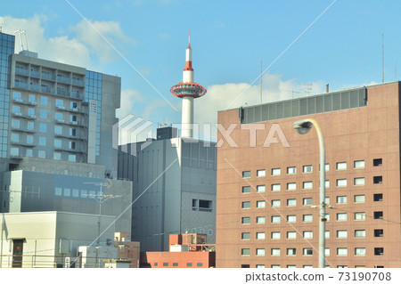 Kyoto Tower and buildings 73190708
