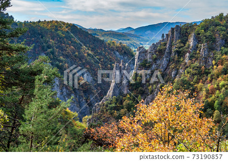 Landscape view at Saint Baudille et Pipet, local authorities association of Trieves in Vercors, French Alps, France Landscape view at Saint Baudille et Pipet, local authorities association of Trieves in Vercors, French Alps, France 73190857