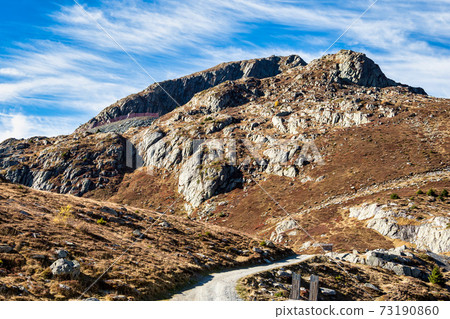 saint sorlin pass of col de la croix de fer in savoie in the Rhone alps, France 73190860