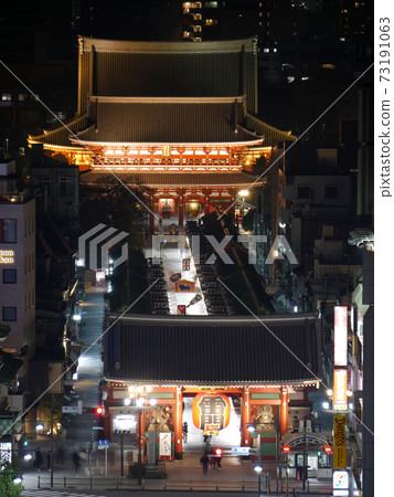 Sensoji Temple Nakamise Night View 73191063