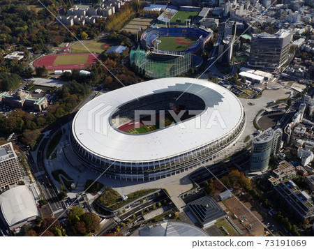 New National Stadium aerial photography 73191069