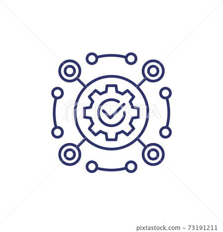 software, framework or automation line icon vector software, framework or automation line icon vector 73191211