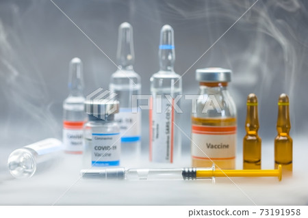 Vaccine for virus in small bottles Vaccine for virus in small bottles 73191958