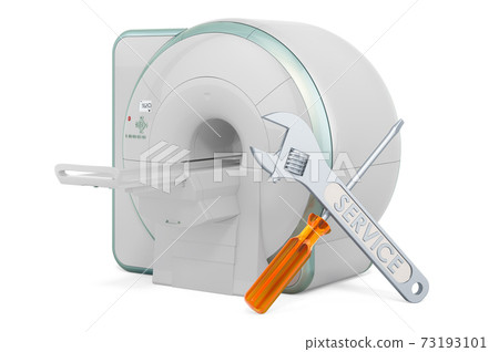 Service and repair of MRI Magnetic Resonance Imaging Scanner, 3D rendering Service and repair of MRI Magnetic Resonance Imaging Scanner, 3D rendering 73193101