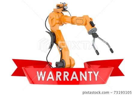 Robotic arm warranty concept. 3D rendering 73193105