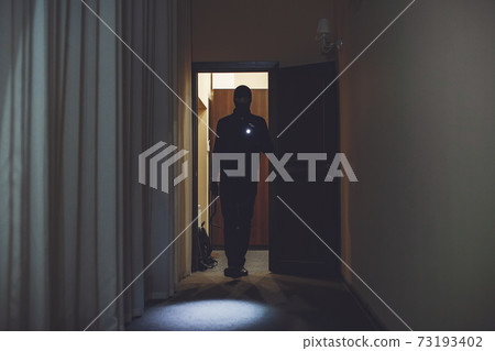 Intrusion of a burglar in a house inhabited 73193402