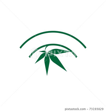 Cannabis leaf logo design vector template Cannabis leaf logo design vector template 73193829