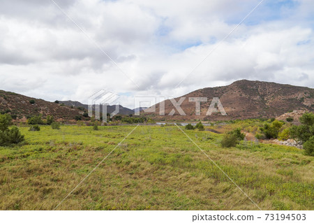 Inland Lake Hodges and Bernardo Mountain, San Diego 73194503